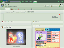 Tablet Screenshot of cloba94.deviantart.com