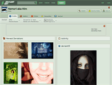 Tablet Screenshot of nemori-aka-nim.deviantart.com