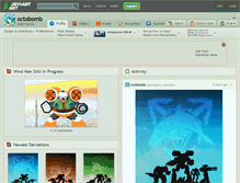 Tablet Screenshot of octobomb.deviantart.com