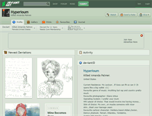 Tablet Screenshot of hyperioum.deviantart.com