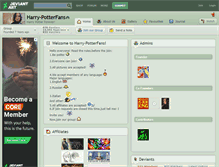 Tablet Screenshot of harry-potterfans.deviantart.com