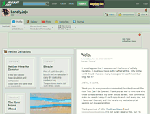 Tablet Screenshot of lonelyjojo.deviantart.com