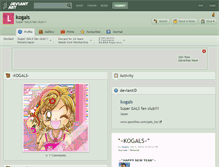 Tablet Screenshot of kogals.deviantart.com