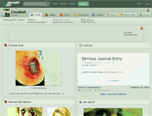 Tablet Screenshot of cloudbait.deviantart.com