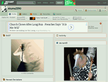 Tablet Screenshot of akumazer0.deviantart.com