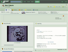 Tablet Screenshot of mew-zakuro.deviantart.com