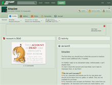 Tablet Screenshot of kiraxlee.deviantart.com