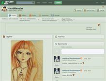 Tablet Screenshot of hannihamster.deviantart.com