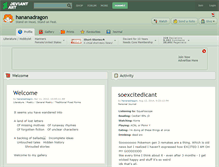 Tablet Screenshot of hananadragon.deviantart.com