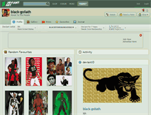 Tablet Screenshot of black-goliath.deviantart.com