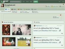 Tablet Screenshot of persephone-art.deviantart.com