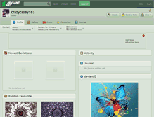 Tablet Screenshot of crazycasey183.deviantart.com