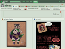 Tablet Screenshot of natamon.deviantart.com
