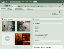 Tablet Screenshot of liocarne.deviantart.com