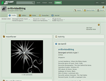 Tablet Screenshot of eviltwistedthing.deviantart.com