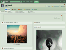 Tablet Screenshot of martinasdf.deviantart.com