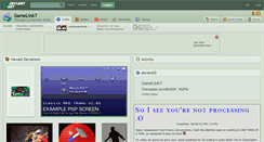 Desktop Screenshot of gamelink7.deviantart.com