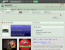 Tablet Screenshot of gamelink7.deviantart.com