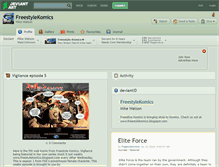 Tablet Screenshot of freestylekomics.deviantart.com