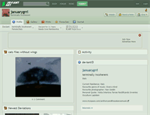 Tablet Screenshot of januarygrrl.deviantart.com