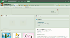 Desktop Screenshot of cloudkitsune.deviantart.com