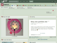 Tablet Screenshot of mawk-g.deviantart.com