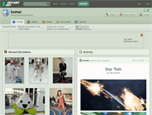 Tablet Screenshot of bumac.deviantart.com