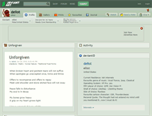 Tablet Screenshot of deliot.deviantart.com