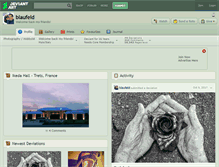 Tablet Screenshot of blaufeld.deviantart.com