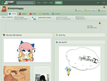 Tablet Screenshot of ithinkimhappy.deviantart.com