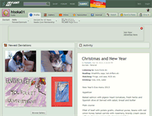 Tablet Screenshot of hisoka01.deviantart.com