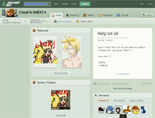 Tablet Screenshot of cloud-is-smexy.deviantart.com