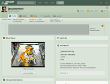 Tablet Screenshot of janusmemory.deviantart.com