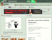 Tablet Screenshot of alexwith.deviantart.com