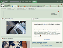 Tablet Screenshot of menoats.deviantart.com