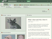 Tablet Screenshot of forktail.deviantart.com