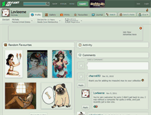 Tablet Screenshot of lovleeme.deviantart.com