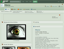 Tablet Screenshot of kittycyn.deviantart.com