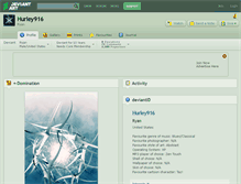 Tablet Screenshot of hurley916.deviantart.com
