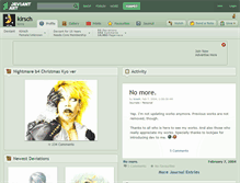 Tablet Screenshot of kirsch.deviantart.com