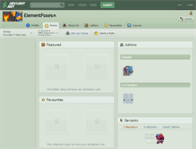 Tablet Screenshot of elementfoxes.deviantart.com