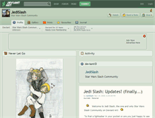 Tablet Screenshot of jedislash.deviantart.com