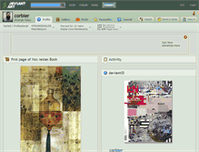 Tablet Screenshot of corbier.deviantart.com