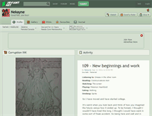 Tablet Screenshot of nekayne.deviantart.com