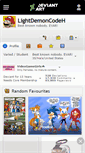 Mobile Screenshot of lightdemoncodeh.deviantart.com