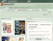 Tablet Screenshot of lightdemoncodeh.deviantart.com