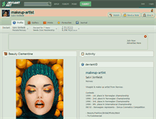Tablet Screenshot of makeup-artist.deviantart.com