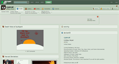 Desktop Screenshot of cyancat.deviantart.com