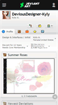 Mobile Screenshot of deviousdesigner-kyly.deviantart.com