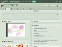 Tablet Screenshot of deviousdesigner-kyly.deviantart.com